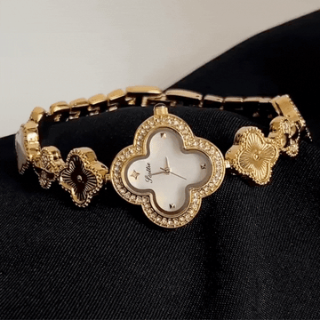 elegant gold bracelet watch women