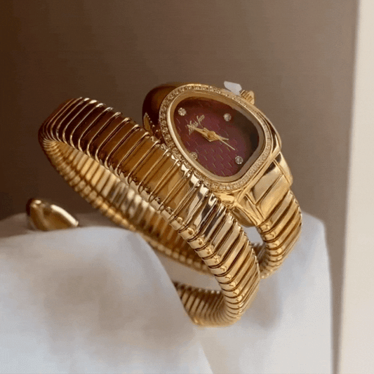 serpenti watch with textured dial