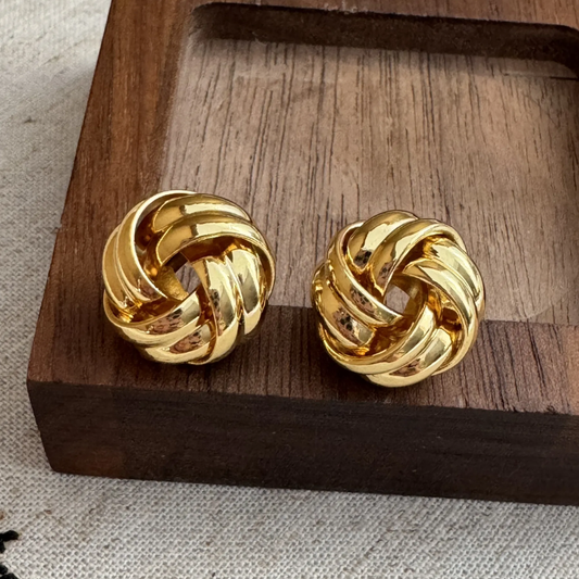 Vintage Knot Stud Earrings