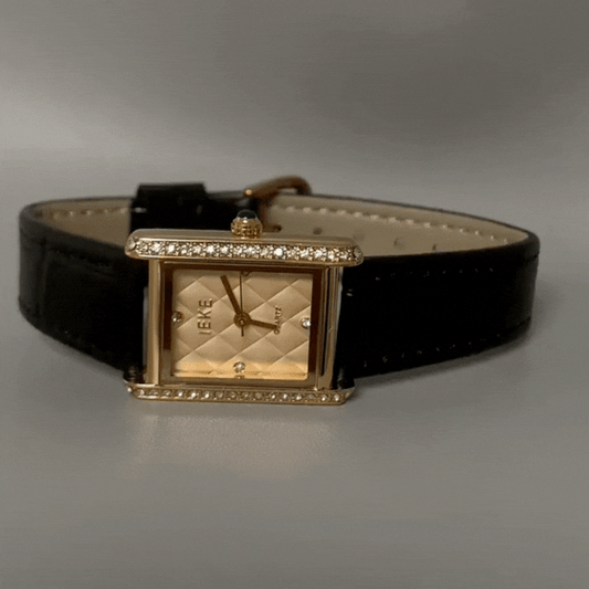 Golden Chic Timepiece:  French Vintage Watch