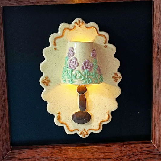 Retro LED Lamp Fridge Magnet – Glowing Mini Table Lamp Refrigerator Decor, Vintage Light Magnet with Replaceable Battery (Copy)