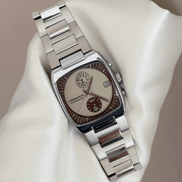 Simplicity Classic Sophisticated: Grey Rectangular Dial Watch with Silver Stainless Steel Bracelet