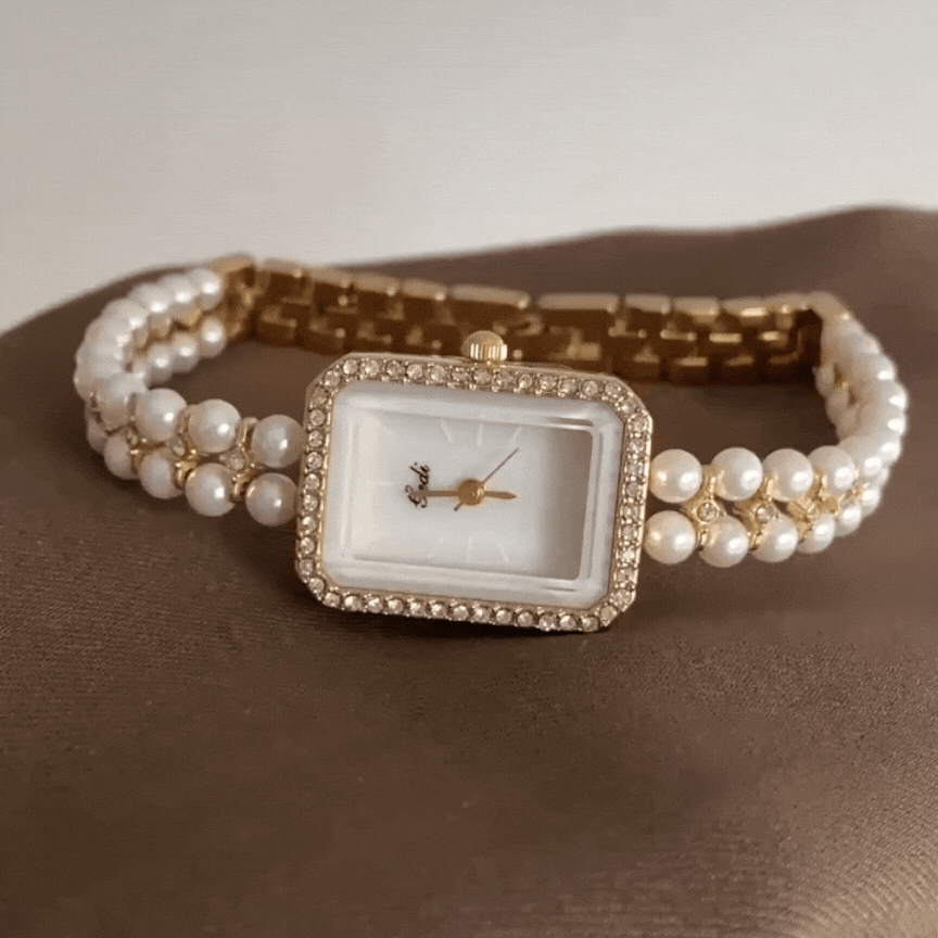 mother of pearl dial watch