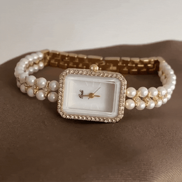 mother of pearl dial watch