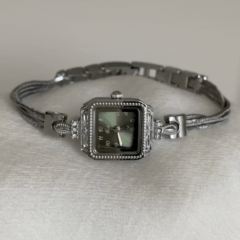 green dial bracelet watch